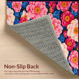 Ultra Soft Area Rug, Non Slip, Stain Resistant, Washable Area Rugs for Living Room, Bedroom, Contemporary Color Splash Pattern(Pink)
