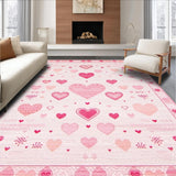 Ultra Soft Area Rug, Non Slip, Stain Resistant, Washable Area Rugs for Living Room, Bedroom, Whimsical Soft Textured Accent(Pink)