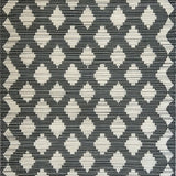 Ultra Soft Area Rug, Non Slip, Stain Resistant, Washable Area Rugs for Living Room, Bedroom, Dynamic Tribal Geometric Composition(Black)