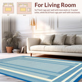 Elegant Geometric Blue Composition(Blue)