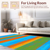 Artistic Fluid Brushstroke Design(Blue)