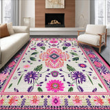 Ultra Soft Area Rug, Non Slip, Stain Resistant, Washable Area Rugs for Living Room, Bedroom, Boho Animal Print(Beige)