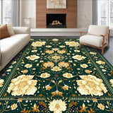 Ornate Floral with Smoke & Beige(Green)