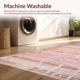Ultra Soft Area Rug, Non Slip, Stain Resistant, Washable Area Rugs for Living Room, Bedroom, Girlish Bow Accent Rug, Pink Knot Carpet, Cute Bows Bath Mat, Girly Decor(Pink)