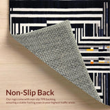 Ultra Soft Area Rug, Non Slip, Stain Resistant, Washable Area Rugs for Living Room, Bedroom, Whimsical Graphic Animal Pattern(Black)