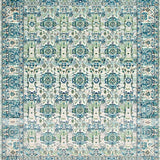 Ultra Soft Area Rug, Non Slip, Stain Resistant, Washable Area Rugs for Living Room, Bedroom, Chic Abstract Diamond Arrangement(Blue)