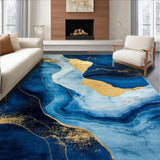 Modern Artistic Swirl Design(Blue)