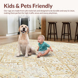 Contemporary Area with Artistic Diamond in Earthy Beige Shades(Ivory)