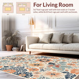 Floral Vintage Beige Medallion(Beige)