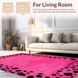 Playful Fluffy Leopard Texture(Pink)