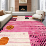 Ultra Soft Area Rug, Non Slip, Stain Resistant, Washable Area Rugs for Living Room, Bedroom, Stylish Whimsical Cheetah Pattern(Pink)