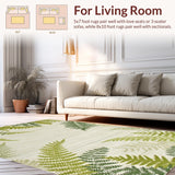 Ultra Soft Area Rug, Non Slip, Stain Resistant, Washable Area Rugs for Living Room, Bedroom, Contemporary Soft Color Harmony(Beige)