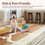 Ultra Soft Area Rug, Non Slip, Stain Resistant, Washable Area Rugs for Living Room, Bedroom, Stylish Chic Animal Motif(Brown)
