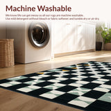 Timeless Black and White Geometric Motif(Black)