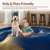 Dynamic Blue Grey Fusion Artistry(Blue)