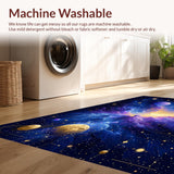 Ultra Soft Area Rug, Non Slip, Stain Resistant, Washable Area Rugs for Living Room, Bedroom, Enchanting Astral Swirl Visual Element(Purple)