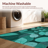 Contemporary Abstract with Blue Tones(Green)