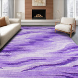 Ultra Soft Area Rug, Non Slip, Stain Resistant, Washable Area Rugs for Living Room, Bedroom, Lively Shaggy Patterned Textile(Purple)