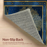 Contemporary Blue and Gold Fusion(Blue)