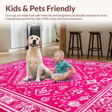 Bold Graphic Statement Door Mat(Pink)