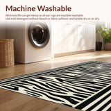 Bold Luxe Velvet Zebra(Black)