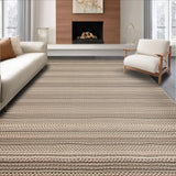 Ultra Soft Area Rug, Non Slip, Stain Resistant, Washable Area Rugs for Living Room, Bedroom, Stylish Woven Rustic Aesthetic(Beige)