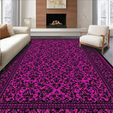 Ultra Soft Area Rug, Non Slip, Stain Resistant, Washable Area Rugs for Living Room, Bedroom, Rustic Dual-Tone Patterned Delight(Pink)