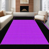 Ultra Soft Area Rug, Non Slip, Stain Resistant, Washable Area Rugs for Living Room, Bedroom, Vibrant Black Abstract Pattern(Purple)