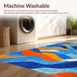 Chic Contemporary Abstract Design(Blue)