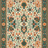 Lively Green Tiled Composition(Ivory)