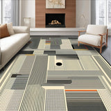 Modern Abstract Animal Design Beige & Onyx Striped(Gray)