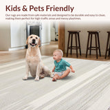 Elegant Distressed Shag Style(Beige)