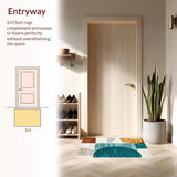 Ultra Soft Area Rug, Non Slip, Stain Resistant, Washable Area Rugs for Living Room, Bedroom, Soft Thin Washable Rug for Contemporary Office Decor(Beige)