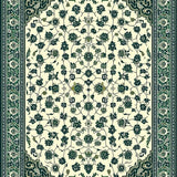 Lush Green Abstract Flourishes(Beige)