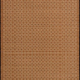 Ultra Soft Area Rug, Non Slip, Stain Resistant, Washable Area Rugs for Living Room, Bedroom, Modern Brown Rug with Repetitive Waffle Motif and Tonal Contrast(Brown)