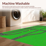 Ultra Soft Area Rug, Non Slip, Stain Resistant, Washable Area Rugs for Living Room, Bedroom, Large Kids Play Mat for Group Learning(Green)