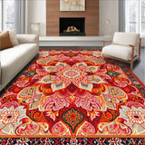 Contemporary Colorful Medallion Design(Red)