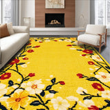 Artistic Seasonal Flower Patchwork Design(Yellow)