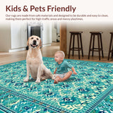 Modern Textured Ogee Print(Green)