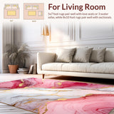 Lively Gold Infused Marble Design(Red)