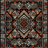 Vibrant Abstract Linear Design(Black)