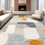 Ultra Soft Area Rug, Non Slip, Stain Resistant, Washable Area Rugs for Living Room, Bedroom, Unique Beige Area Abstract Art Versatile Indoor(Gray)
