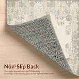 Stylish Indoor Area Featuring Modern Floral and Geometric Design(Beige)