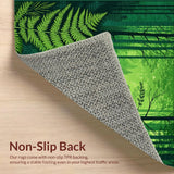 Ultra Soft Area Rug, Non Slip, Stain Resistant, Washable Area Rugs for Living Room, Bedroom, Elegant Rich Green Modern Aesthetic(Green)