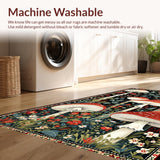 Elegant Mushroom Motif Design(Red)