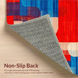 Funky Retro Abstract Composition(Red)