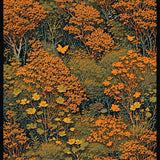 Ultra Soft Area Rug, Non Slip, Stain Resistant, Washable Area Rugs for Living Room, Bedroom, Rustic Soft Textured Motif(Orange)