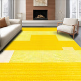 Ultra Soft Area Rug, Non Slip, Stain Resistant, Washable Area Rugs for Living Room, Bedroom, Radiant Plush Rustic Charm(Yellow)