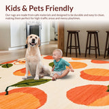 Vibrant Abstract Citrus Design Appeal(Beige)