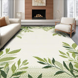 Ultra Soft Area Rug, Non Slip, Stain Resistant, Washable Area Rugs for Living Room, Bedroom, Soft Olive Natural Vibe(Beige)